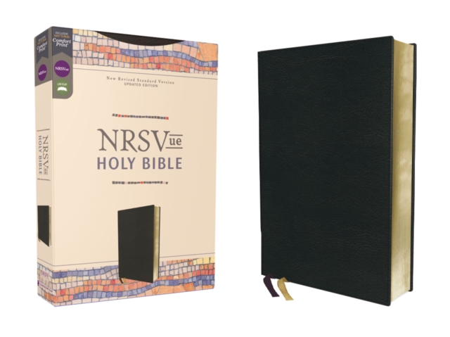 NRSVue, Holy Bible, Leathersoft, Black, Comfort Print, Leather / fine binding Book