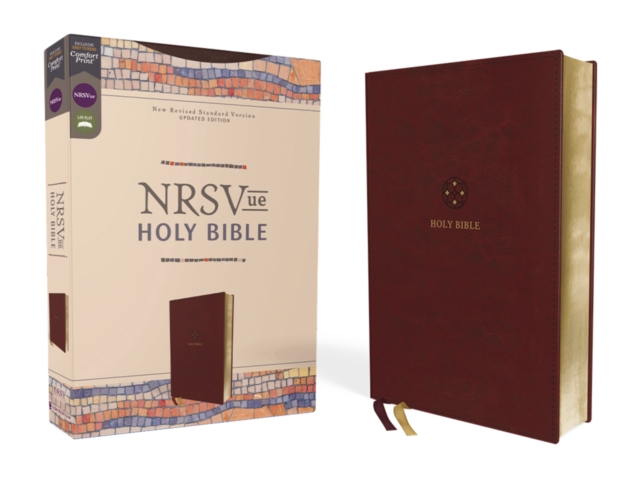 NRSVue, Holy Bible, Leathersoft, Burgundy, Comfort Print, Leather / fine binding Book