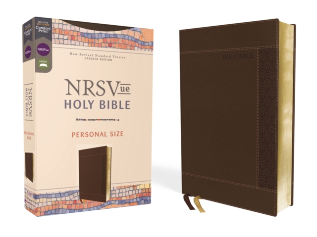 NRSVue, Holy Bible, Personal Size, Leathersoft, Brown, Comfort Print, Leather / fine binding Book