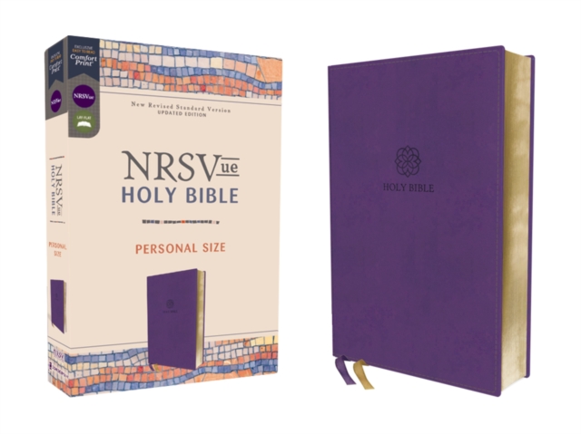 NRSVue, Holy Bible, Personal Size, Leathersoft, Purple, Comfort Print, Leather / fine binding Book