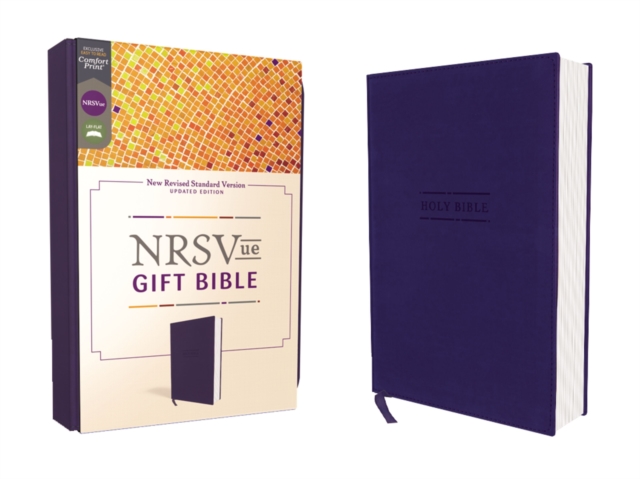 NRSVue, Gift Bible, Leathersoft, Blue, Comfort Print, Leather / fine binding Book