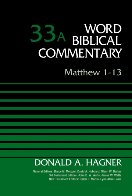 Matthew 1-13, Volume 33A, EPUB eBook