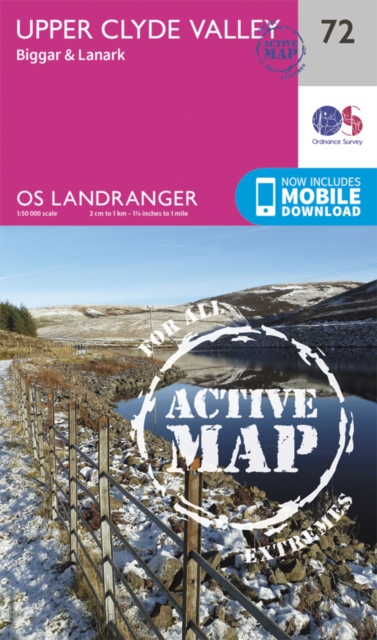 Upper Clyde Valley, Biggar & Lanark, Sheet map, folded Book