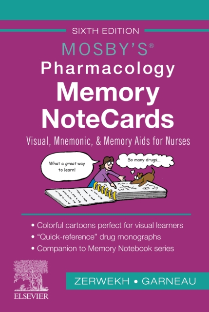 Mosby's Pharmacology Memory NoteCards : Visual, Mnemonic, and Memory Aids for Nurses, Spiral bound Book