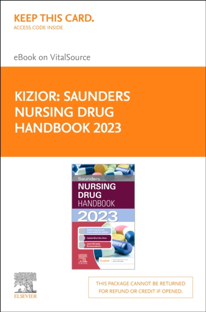 Saunders Nursing Drug Handbook 2023 - E-Book : Saunders Nursing Drug Handbook 2023 - E-Book, PDF eBook