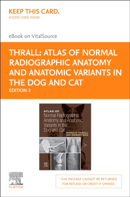 Atlas of Normal Radiographic Anatomy and Anatomic Variants in the Dog and Cat, EPUB eBook