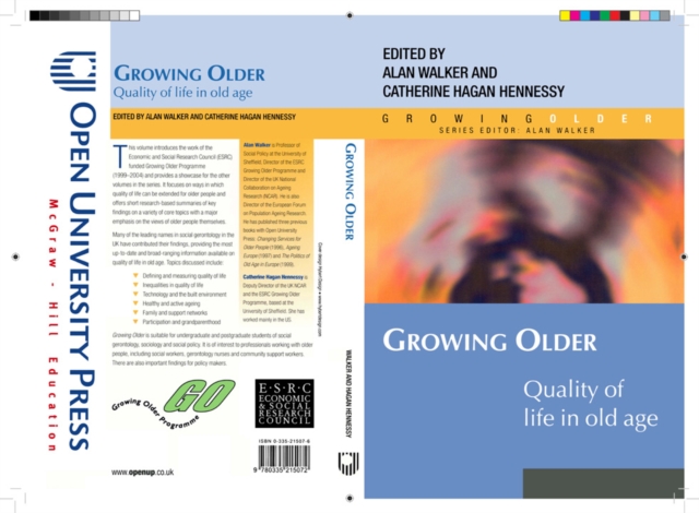 GROWING OLDER : QUALITY OF LIFE IN OLD AGE, PDF eBook