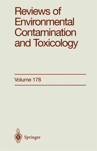 Reviews of Environmental Contamination and Toxicology : Continuation of Residue Reviews, PDF eBook