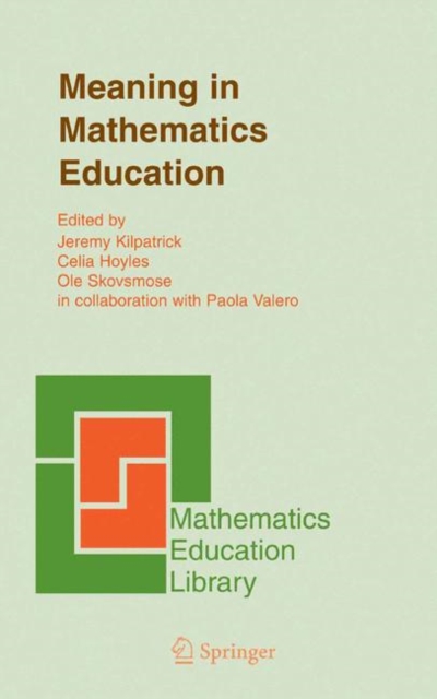 Meaning in Mathematics Education, PDF eBook