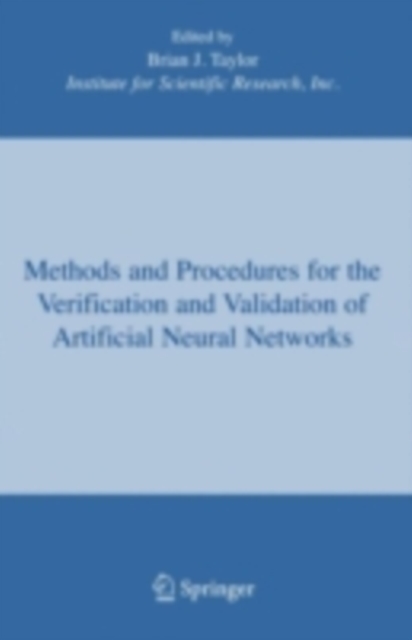Methods and Procedures for the Verification and Validation of Artificial Neural Networks, PDF eBook