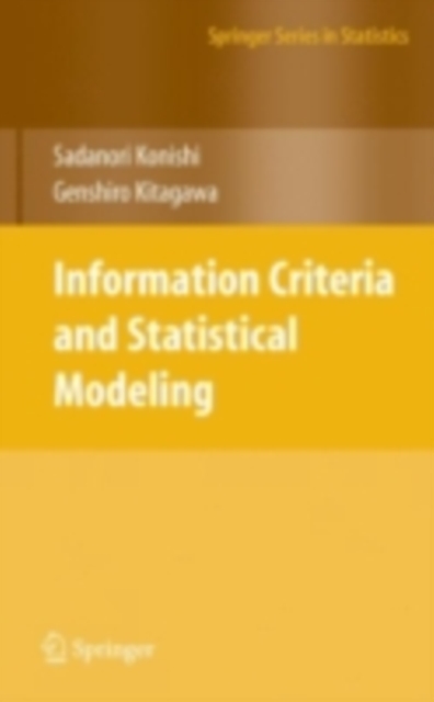 Information Criteria and Statistical Modeling, PDF eBook