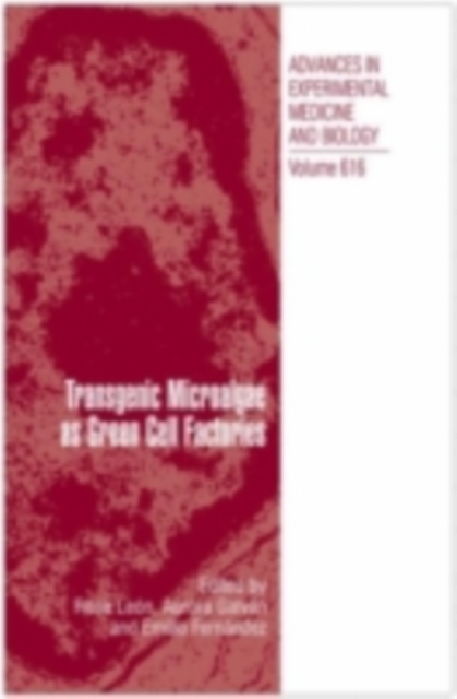 Transgenic Microalgae as Green Cell Factories, PDF eBook