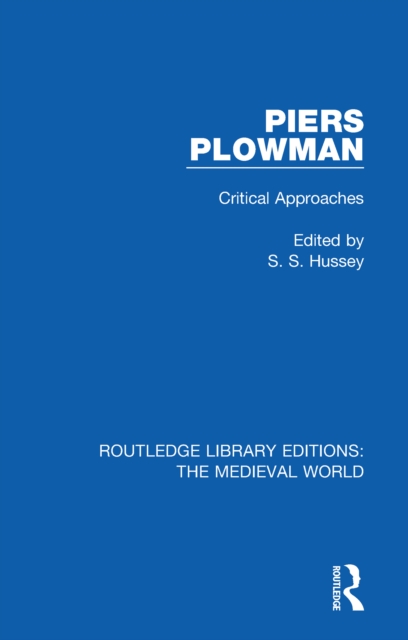 Piers Plowman : Critical Approaches, EPUB eBook