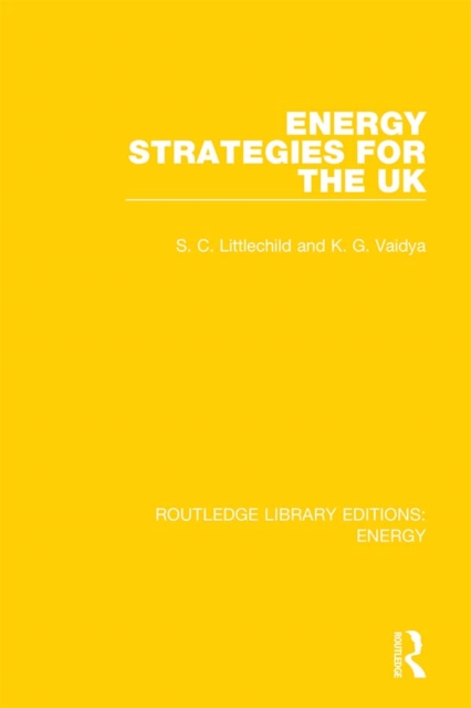 Energy Strategies for the UK, PDF eBook