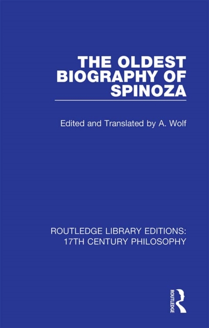 The Oldest Biography of Spinoza, PDF eBook