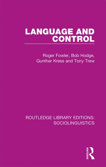Language and Control, EPUB eBook