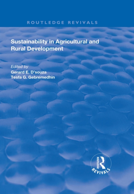 Sustainability in Agricultural and Rural Development, EPUB eBook