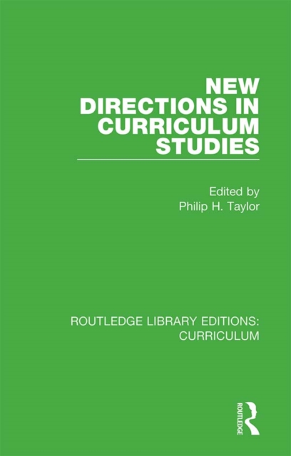 New Directions in Curriculum Studies, PDF eBook