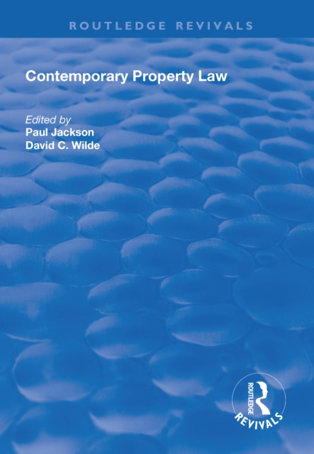 Contemporary Property Law, PDF eBook