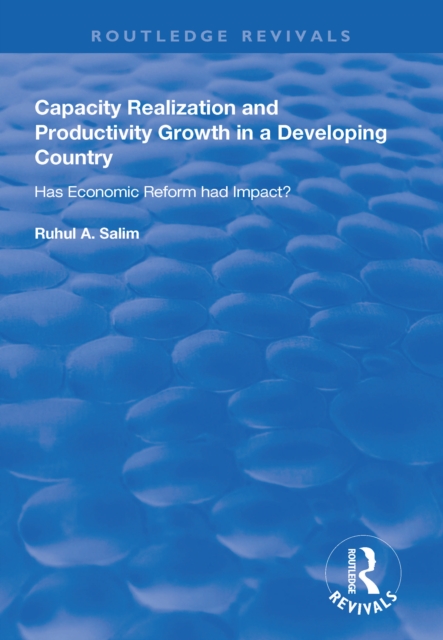 Capacity Realization and Productivity Growth in a Developing Country : Has Economic Reform Had Impact?, PDF eBook