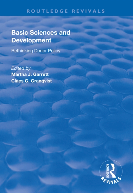 Basic Sciences and Development : Rethinking Donor Policy, EPUB eBook