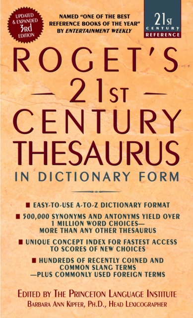 Roget's 21st Century Thesaurus, Third Edition, Paperback / softback Book