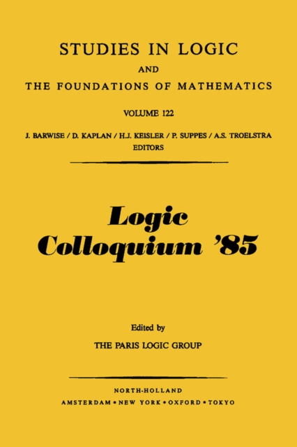 Logic Colloquium '85, PDF eBook