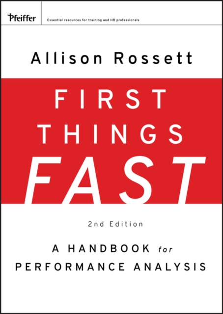 First Things Fast : A Handbook for Performance Analysis, PDF eBook