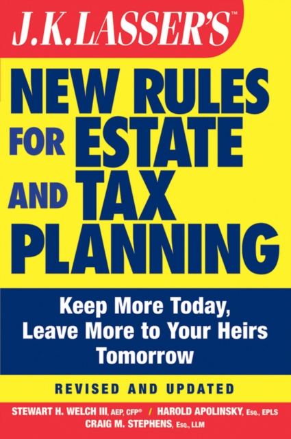 J.K. Lasser's New Rules for Estate and Tax Planning, EPUB eBook