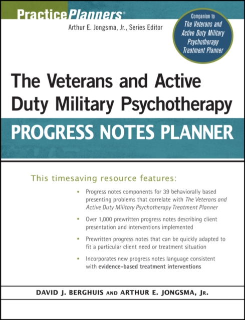 The Veterans and Active Duty Military Psychotherapy Progress Notes Planner, EPUB eBook