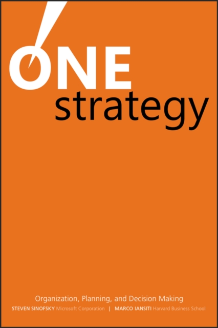 One Strategy : Organization, Planning, and Decision Making, PDF eBook
