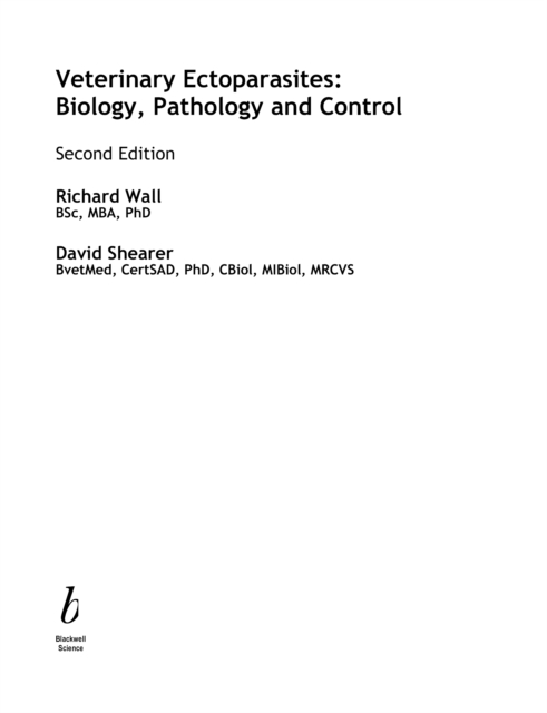 Veterinary Ectoparasites : Biology, Pathology and Control, PDF eBook