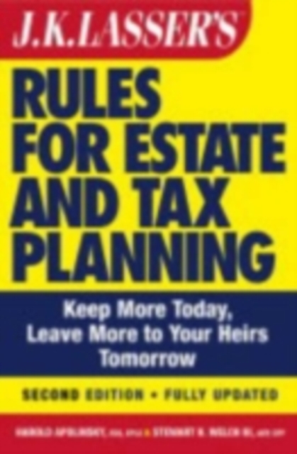 J.K. Lasser's New Rules for Estate and Tax Planning, PDF eBook
