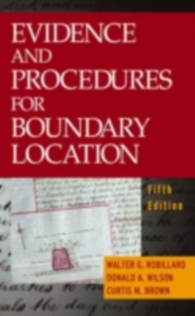 Evidence and Procedures for Boundary Location, PDF eBook