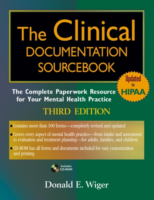 The Clinical Documentation Sourcebook : The Complete Paperwork Resource for Your Mental Health Practice, PDF eBook