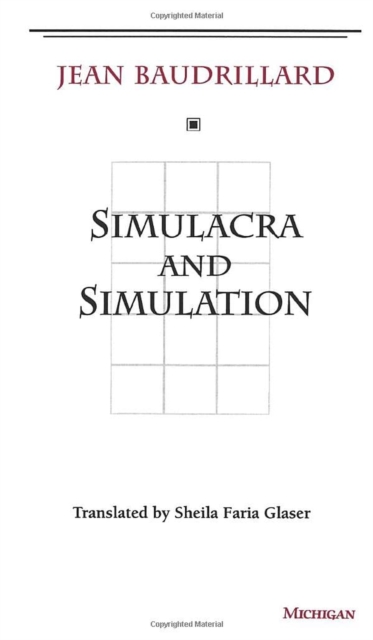 Simulacra and Simulation, Paperback / softback Book