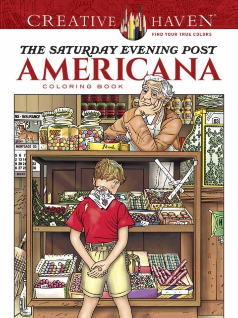 Creative Haven The Saturday Evening Post Americana Coloring Book, Paperback / softback Book