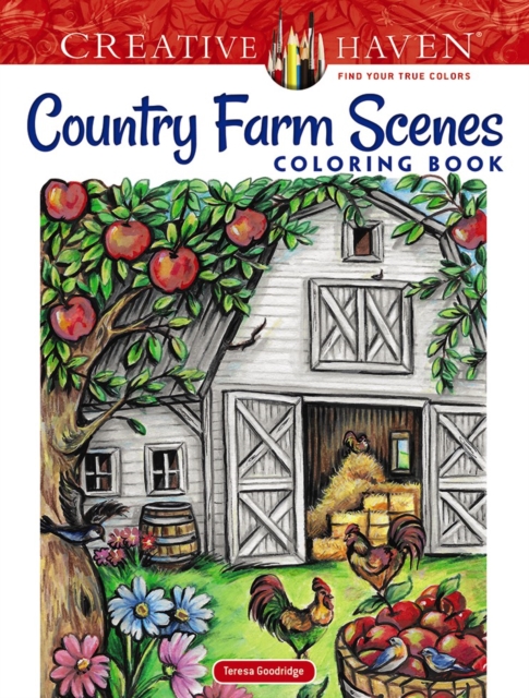 Creative Haven Country Farm Scenes Coloring Book, Paperback / softback Book