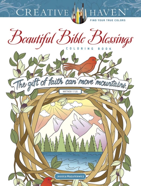 Creative Haven Beautiful Bible Blessings Coloring Book, Paperback / softback Book