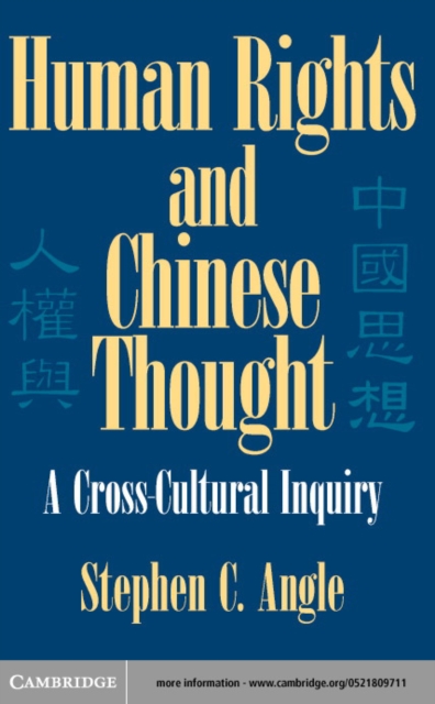 Human Rights in Chinese Thought : A Cross-Cultural Inquiry, PDF eBook