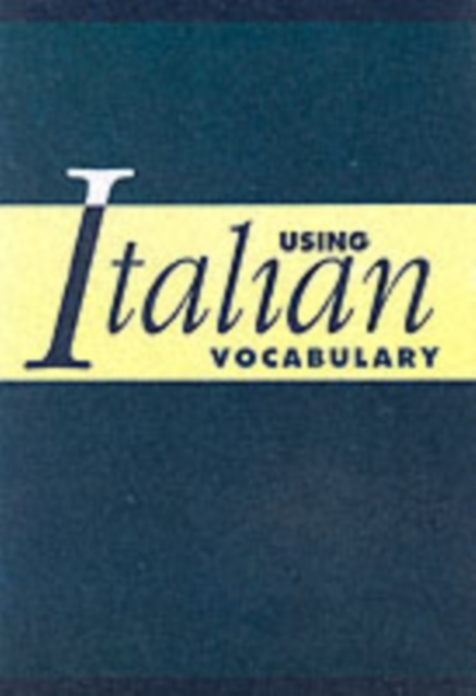 Using Italian Vocabulary, PDF eBook