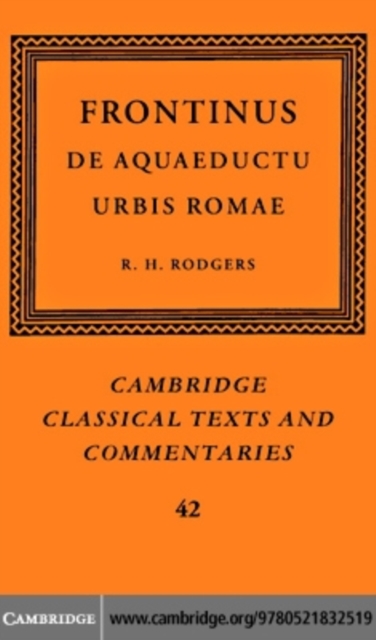 Frontinus: De Aquaeductu Urbis Romae, PDF eBook