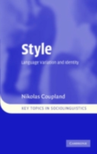 Style : Language Variation and Identity, PDF eBook