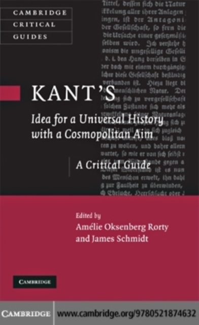 Kant's Idea for a Universal History with a Cosmopolitan Aim, PDF eBook