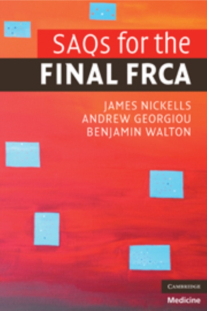 SAQs for the Final FRCA, PDF eBook