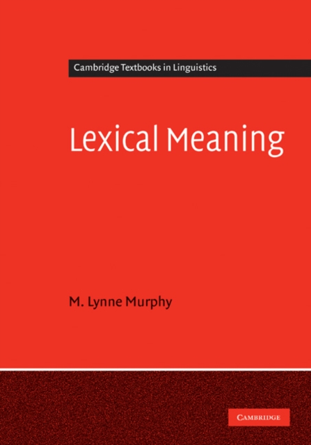 Lexical Meaning, EPUB eBook