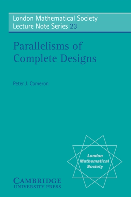 Parallelisms of Complete Designs, PDF eBook