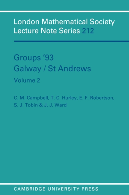 Groups '93 Galway/St Andrews: Volume 2, PDF eBook