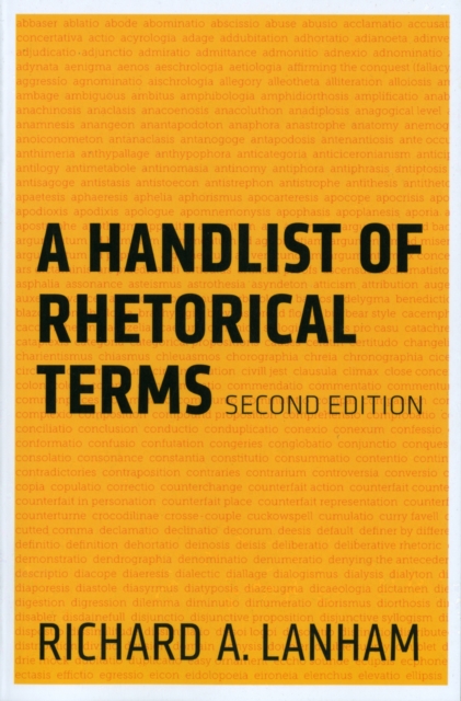 A Handlist of Rhetorical Terms, Paperback / softback Book