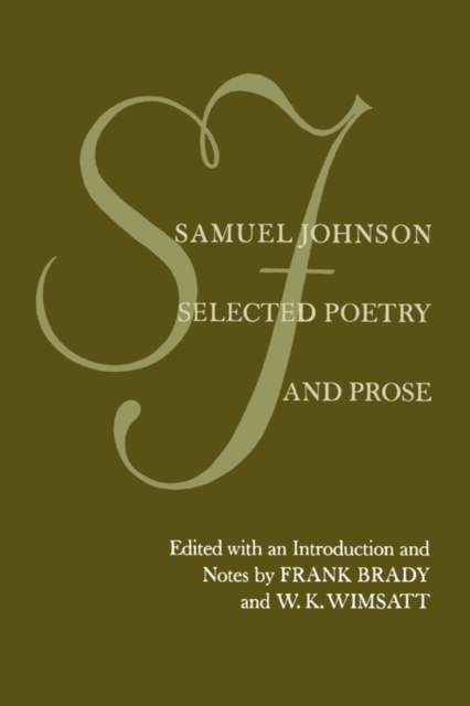 Samuel Johnson : Selected Poetry and Prose, PDF eBook